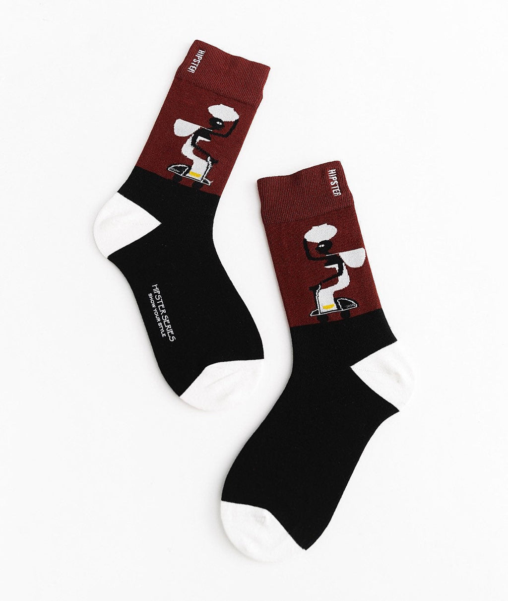 Miss June’s | Set 3 pairs cotton socks｜Creative | Colorful | Cool | Patterned | Designed | Unisex | Gift Idea | Art | Comfort | Women
