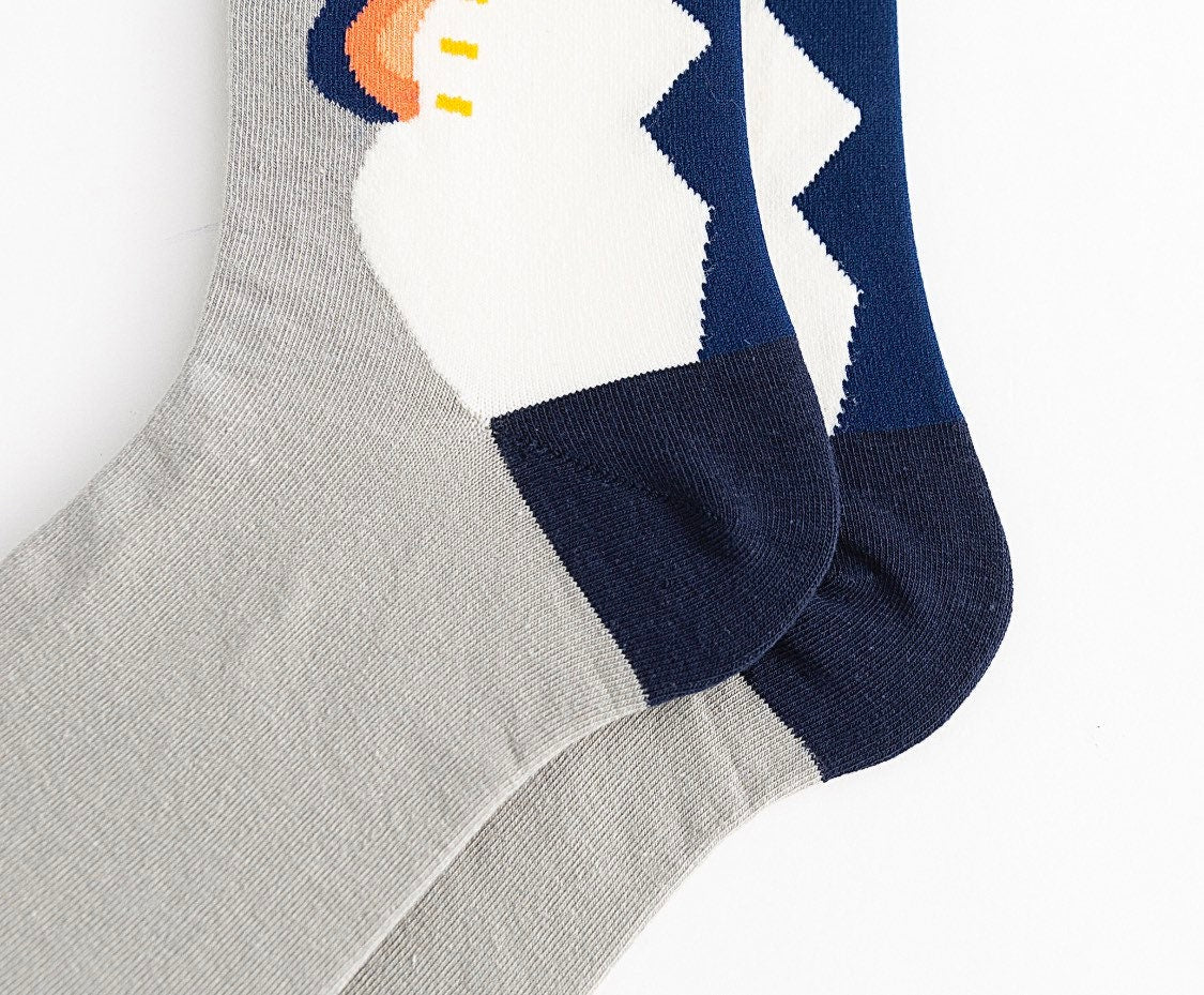 Miss June’s | Set 3 pairs cotton socks｜Creative | Colorful | Cool | Patterned | Designed | Unisex | Gift Idea | Art | Comfort | Women