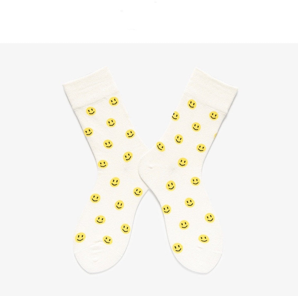 Miss June’s, 1 Pair , Women’s Cotton socks ,Smile socks , Cool socks, colorful socks, art socks,patterned socks, design socks,funny socks