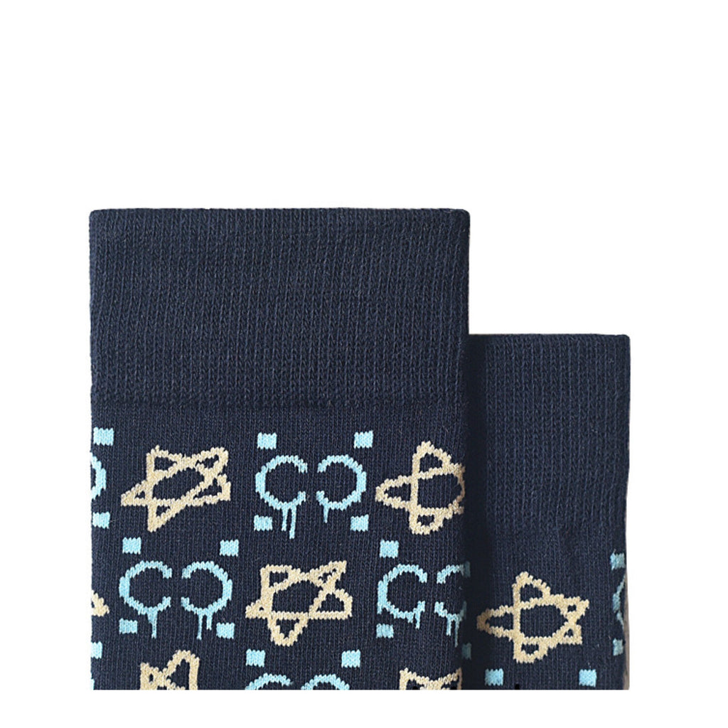 Miss June’s｜1 Pair designer cotton socks| Creative| Colorful | Cool | Patterned | Geometric socks| Unisex socks | Casual |