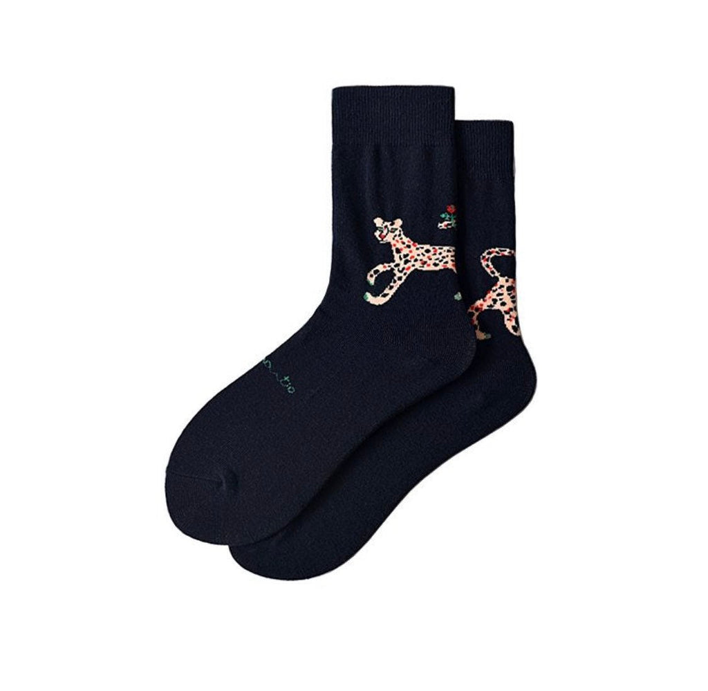 Miss June’s｜1 Pair designer cotton socks| Creative| Colorful | Cool | Patterned | Geometric socks| Unisex socks | Casual |