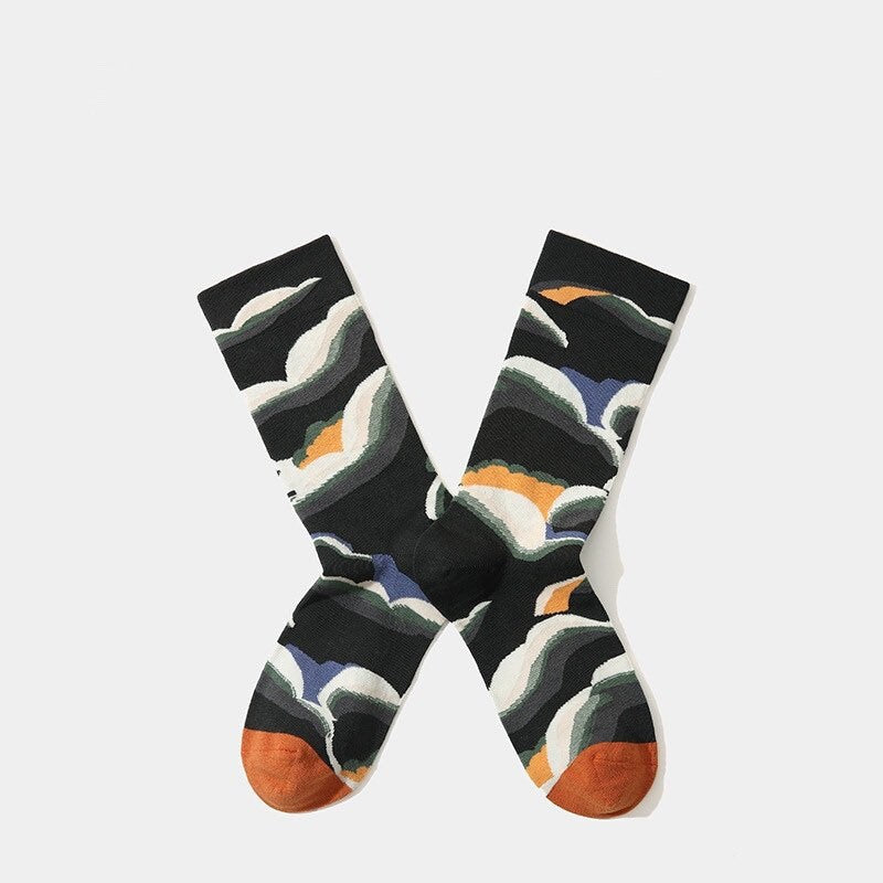 Miss June’s| 1 pair | women’s cotton socks | | Cool | Creative | Cute | Colorful | Patterned| Art socks | Abstract | Gift Idea |Casual|