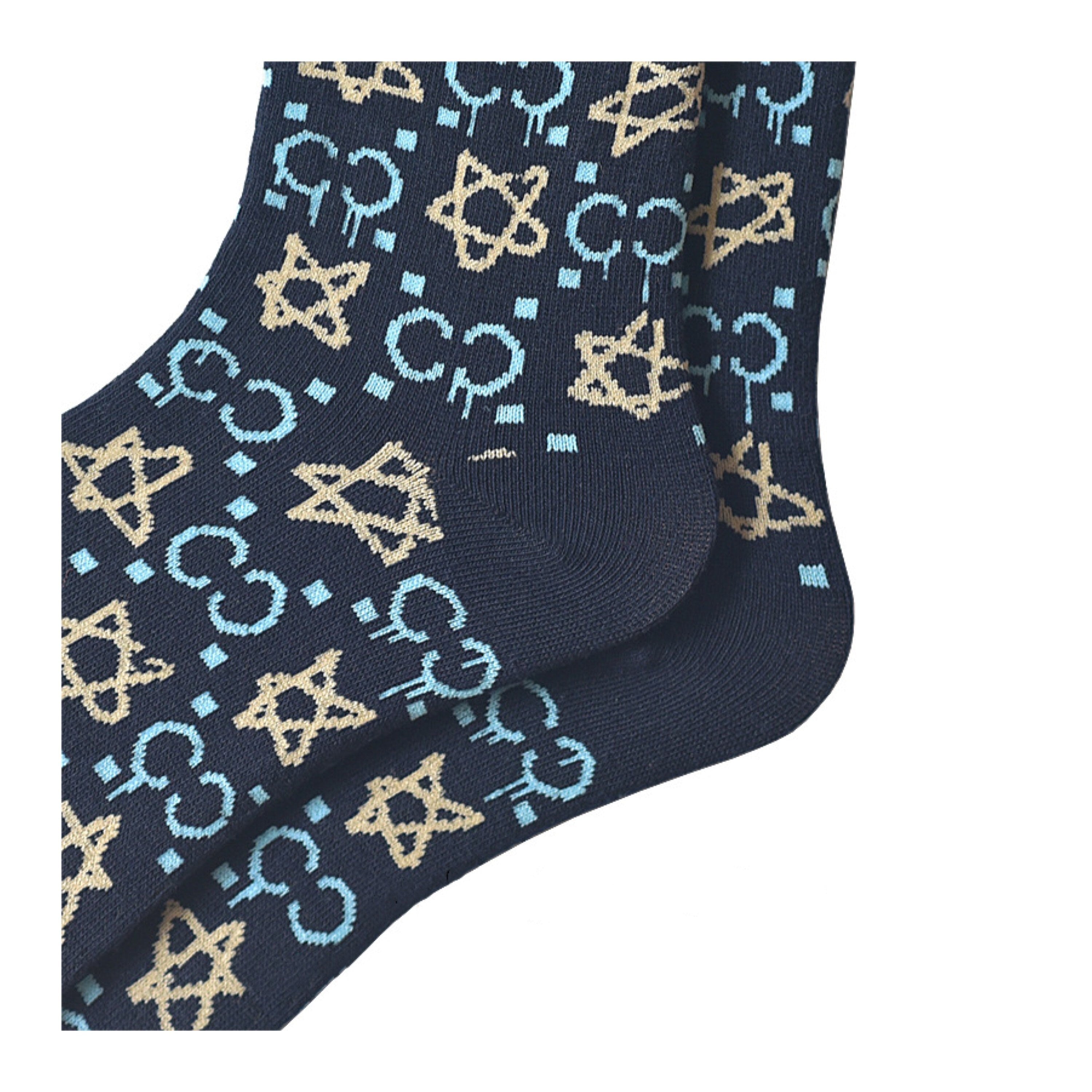 Miss June’s｜1 Pair designer cotton socks| Creative| Colorful | Cool | Patterned | Geometric socks| Unisex socks | Casual |