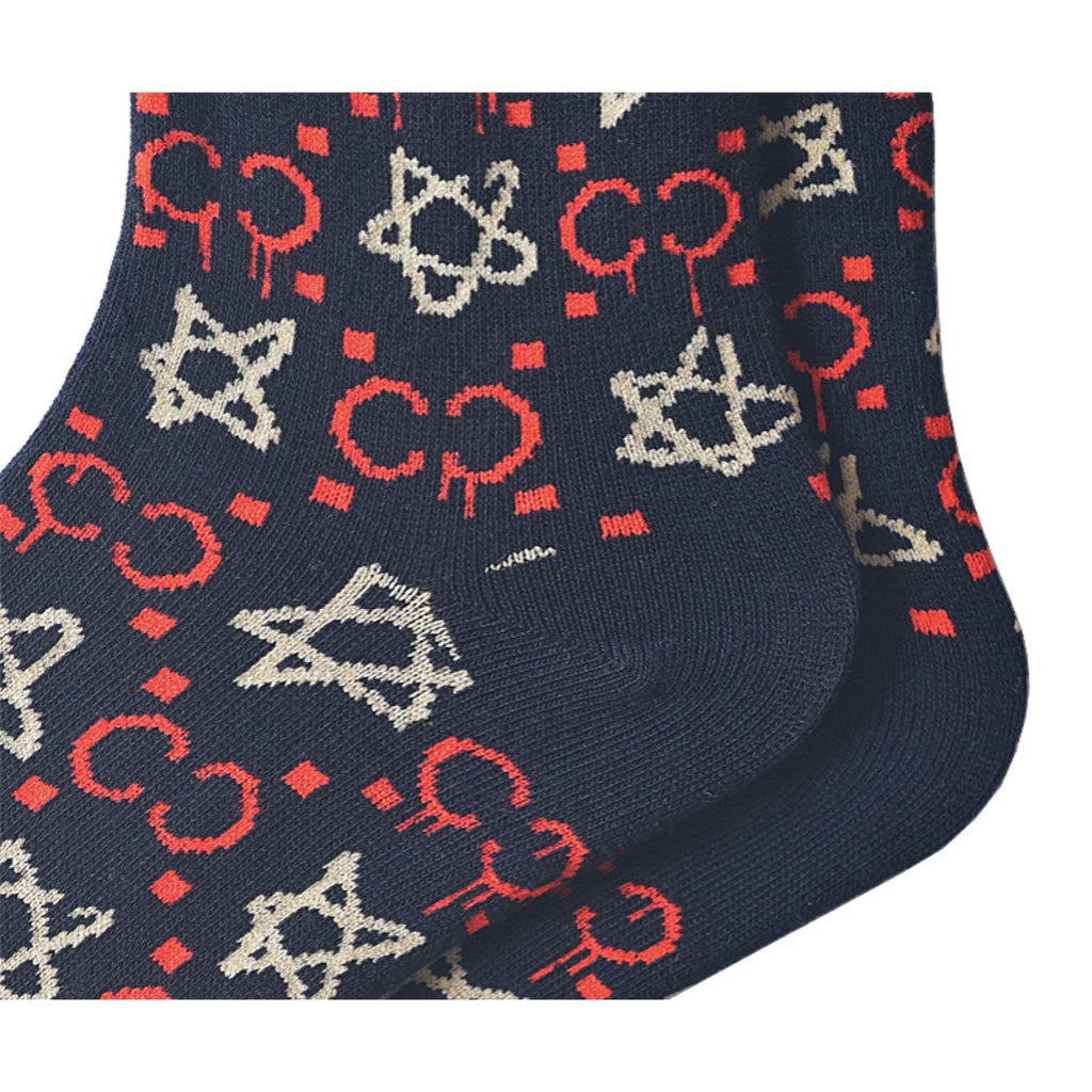 Miss June’s｜1 Pair designer cotton socks| Creative| Colorful | Cool | Patterned | Geometric socks| Unisex socks | Casual |