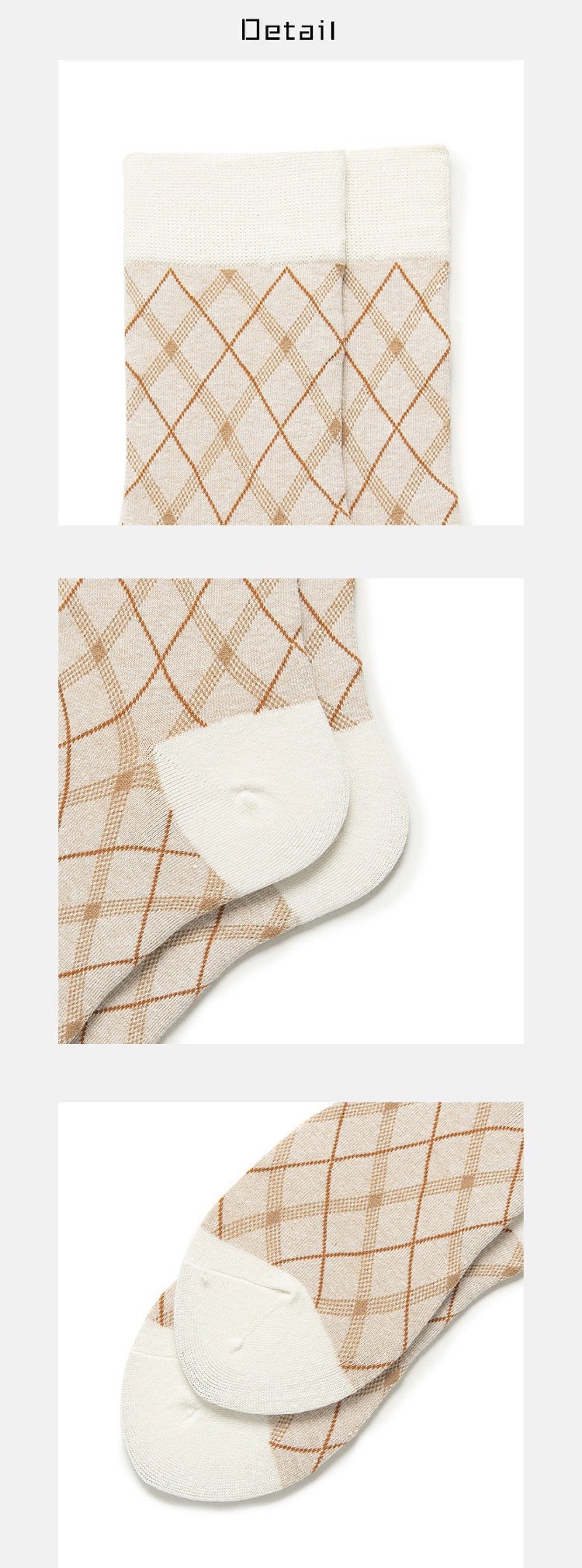 Miss June’s｜1 Pair designer cotton socks| Creative| Colorful | Cool | Patterned | Geometric socks| Unisex socks | Casual |