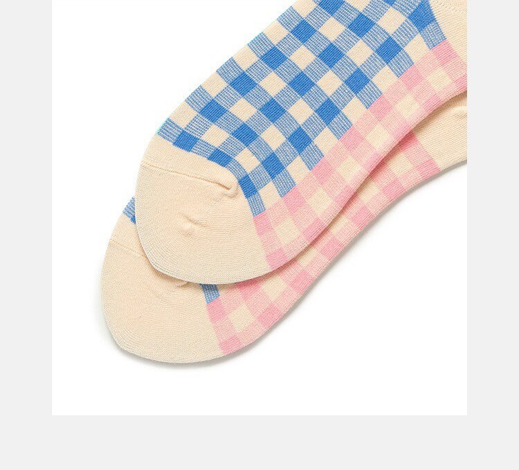 Miss June’s｜1 Pair designer cotton socks| Creative| Colorful | Cool | Patterned | Geometric socks| Unisex socks | Casual |