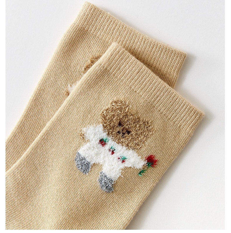 Miss June’s | Set of 3 pairs cotton socks | Cute | Pink | daily | Patterned | Designed | Women | Gift Idea | Casual | Stylish | Comfortable