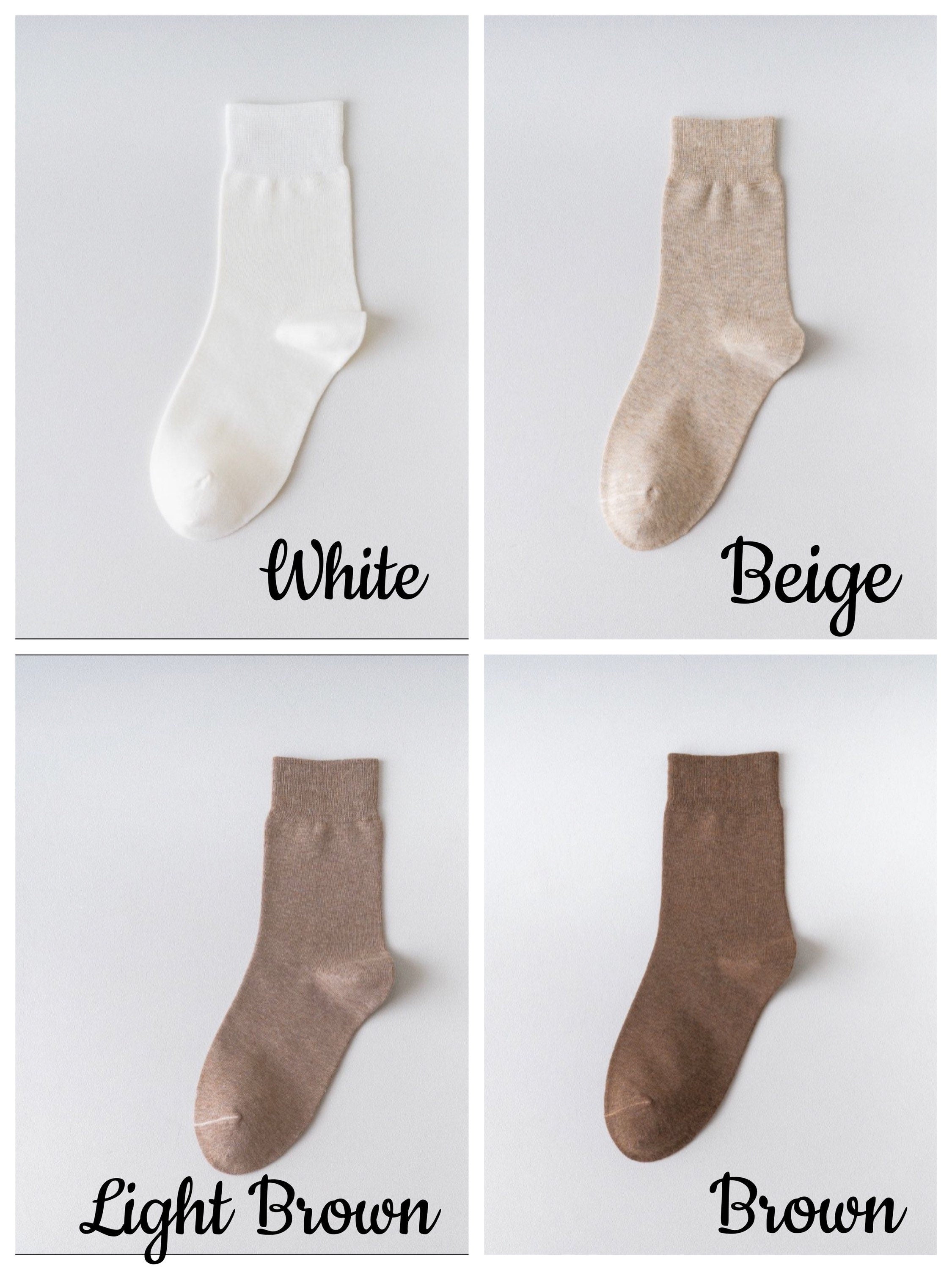 Miss June’s | Men’s | 1 pair 98% Cotton socks | Daily | Natural | Soft | Designed | Solid color | Gift Idea | Casual | Stylish | Comfortable