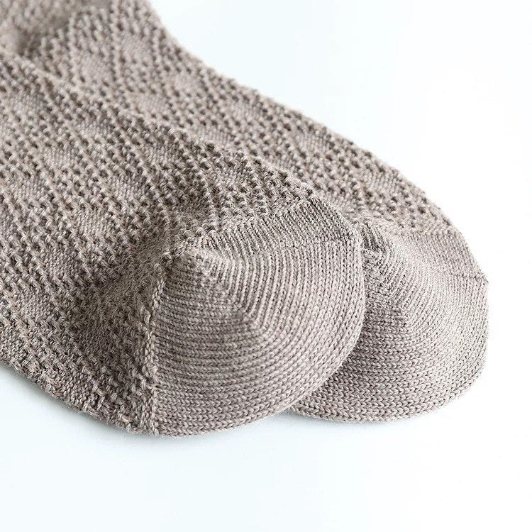 Miss June’s | Women’s | 1 pair cotton lace socks｜Daily | Natural | Soft |  | Solid color | Gift Idea | Casual | Comfortable | summer | Light