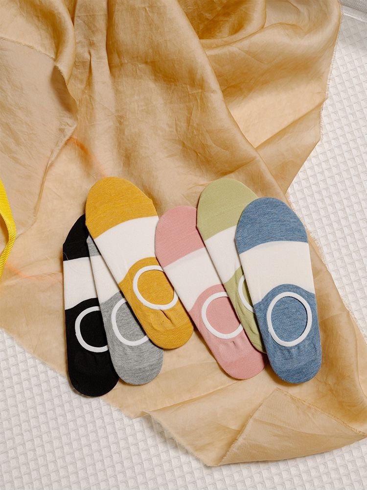 Miss June’s | Women’s 1 pairs cotton No-Show socks｜Summer | Patented | Daily | Cute  | Designed | Embroidered | Gift Idea | Comfortable |