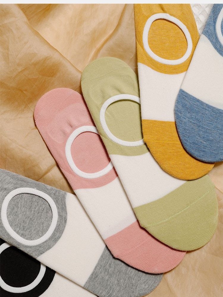 Miss June’s | Women’s 1 pairs cotton No-Show socks｜Summer | Patented | Daily | Cute  | Designed | Embroidered | Gift Idea | Comfortable |