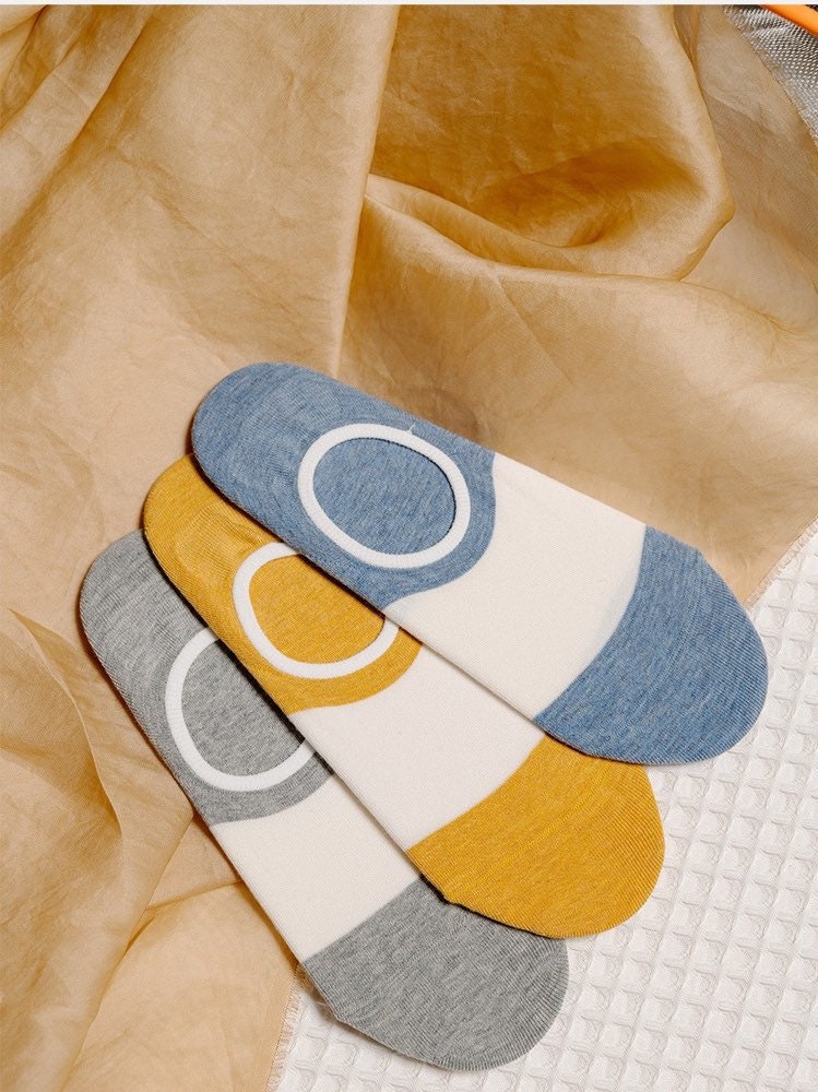 Miss June’s | Women’s 1 pairs cotton No-Show socks｜Summer | Patented | Daily | Cute  | Designed | Embroidered | Gift Idea | Comfortable |