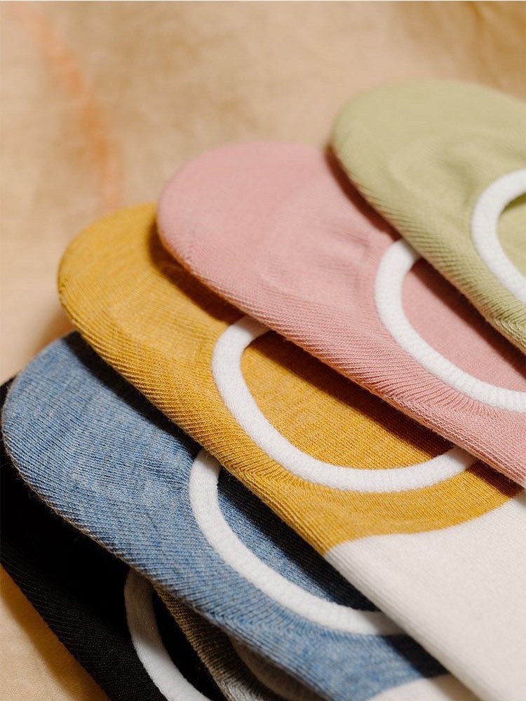 Miss June’s | Women’s 1 pairs cotton No-Show socks｜Summer | Patented | Daily | Cute  | Designed | Embroidered | Gift Idea | Comfortable |