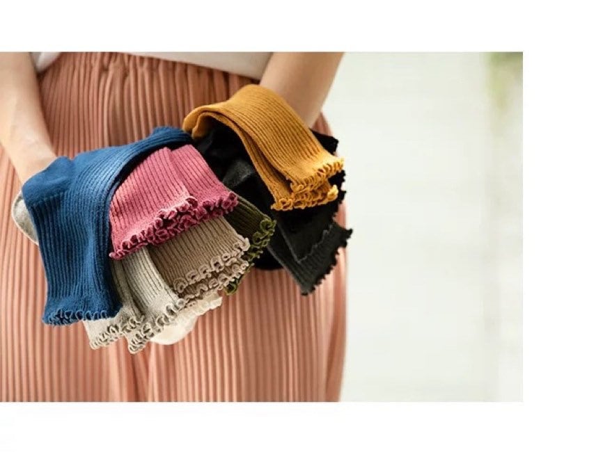 Miss June’s | Women’s | 1 pair cotton socks｜Daily | Cute | Soft |  | Solid color | Gift Idea | Casual | Comfortable | skirt | Loafer