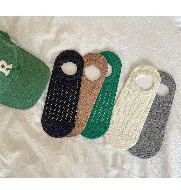 Miss June’s | Women’s | 1 pair cotton lace invisible socks｜Daily | Soft |  | Solid color | Gift Idea | Casual | Comfortable | summer | Light