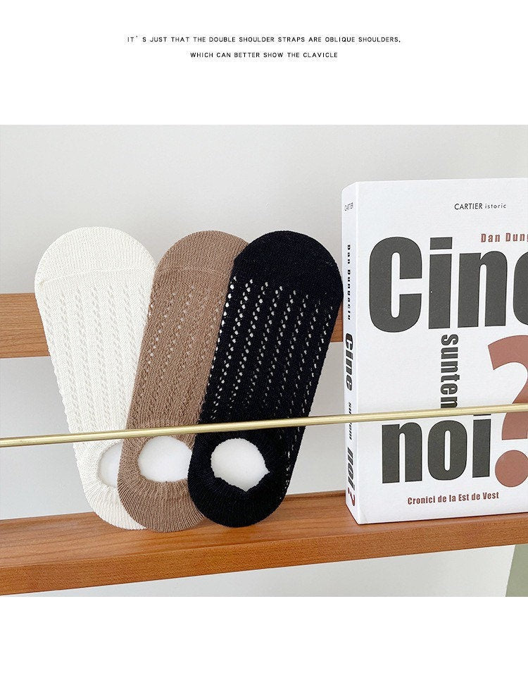 Miss June’s | Women’s | 1 pair cotton lace invisible socks｜Daily | Soft |  | Solid color | Gift Idea | Casual | Comfortable | summer | Light