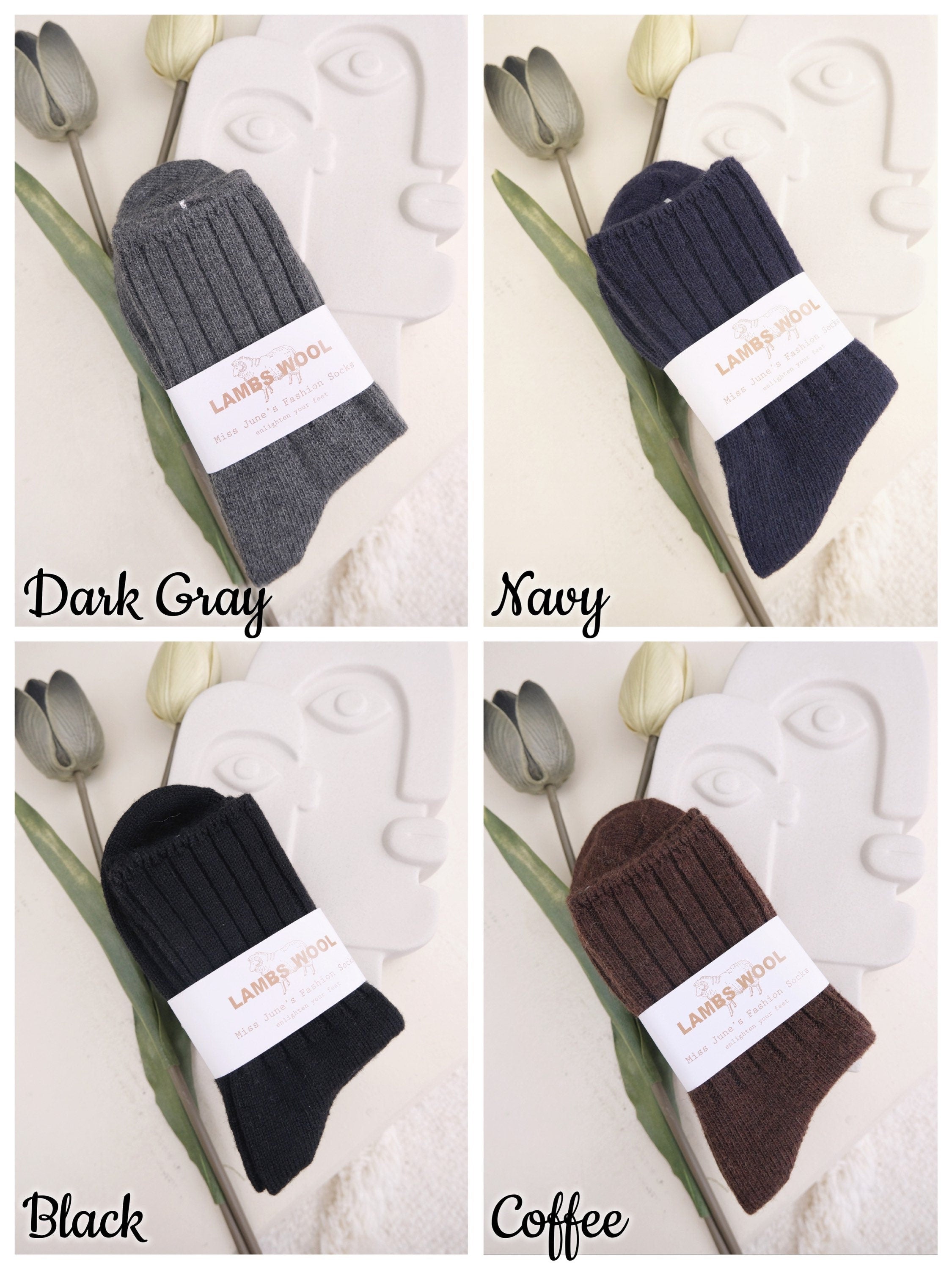 Miss June’s| 1 Pair Wool blended socks|winter| Warm | Soft | High quality| Gift idea | Thanksgiving |women’s socks|Cozy