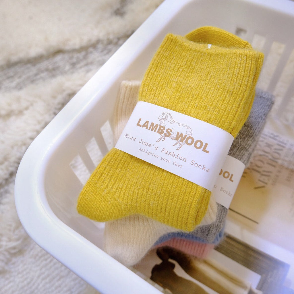 Miss June’s| 1 Pair  Cashmere Wool blended socks|Size5–7 | winter| Warm | Soft | High quality| Gift idea | Thanksgiving |women’s socks| Cozy