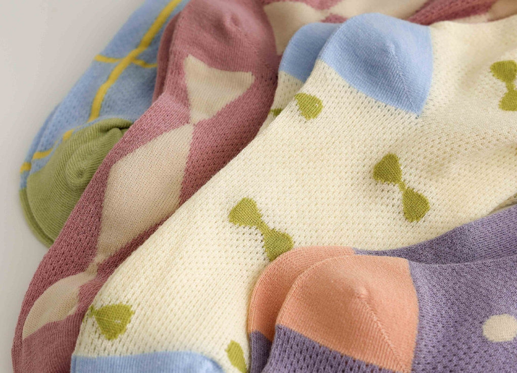 Miss June’s| Women’s light weight cotton blended socks | Cute | Colorful | Summer | Patterned | Gift Idea | Casual | Comfortable |