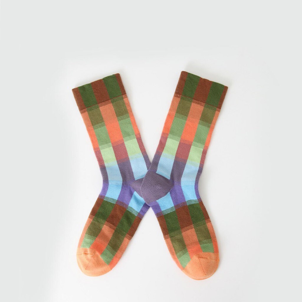Miss June’s, Cute socks,colorful socks,cool socks,patterned socks,check patterned socks, women’s cotton socks,Casual socks
