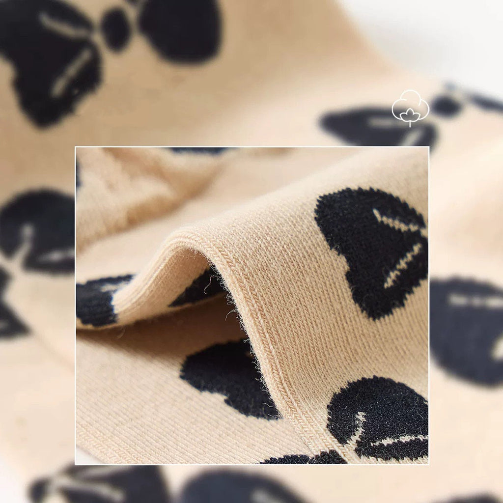 Miss June’s | Set of 3 pairs cotton socks | Cute | Black | daily | Patterned | Designed | Women | Gift Idea | Casual | Stylish | Comfortable