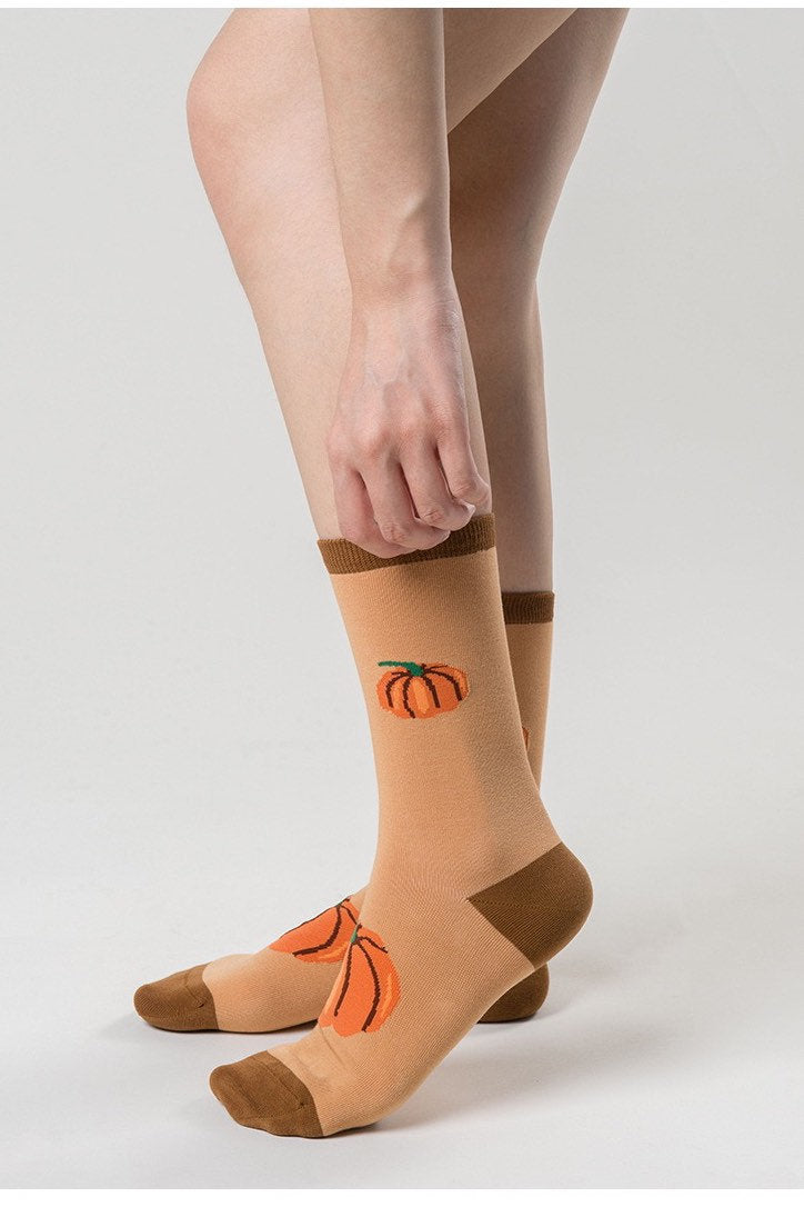 Miss June’s, Halloween,Pumpkin Socks, Cool socks, colorful socks, striped socks,patterned socks, design socks,Unisex socks,Gift idea