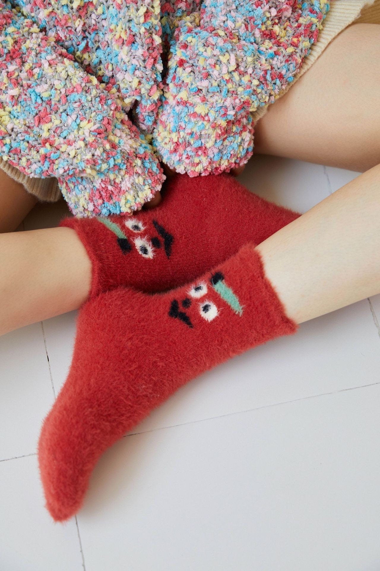 Miss June’s | Women’s | 1 pair | Sleep socks | Cute | Fuzzy | Home wear | Warm | Soft | Gift Idea | Casual | Cozy| Animals| Comfort | Winter