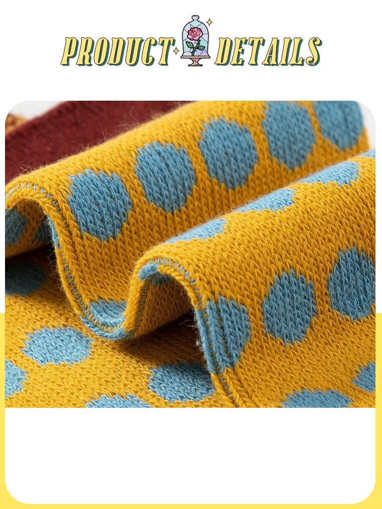 Miss June’s| 3 pair vintage  holiday socks ｜Women’s | Creative | Colorful | Cute | Knit | Designed | Warm | Gift Idea | Cozy | Christmas