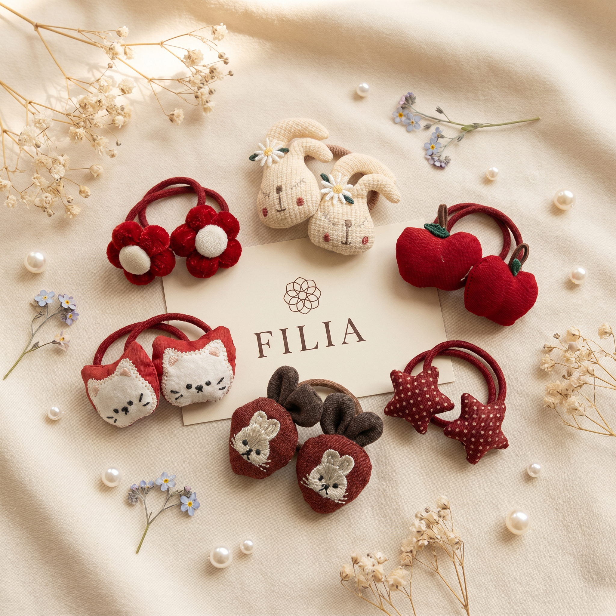 Christmas Holiday Plush Hair Tie Collection - product photo 1