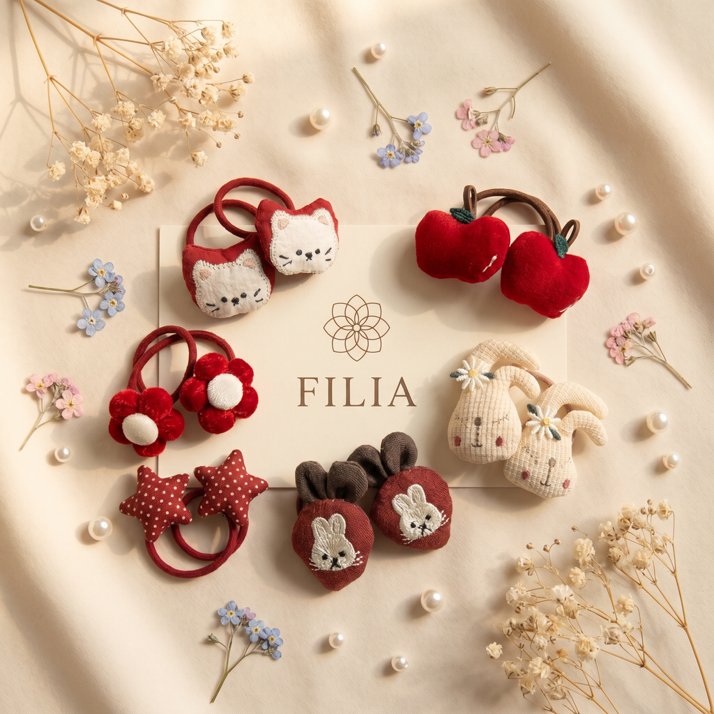 Christmas Holiday Plush Hair Tie Collection - product photo 3