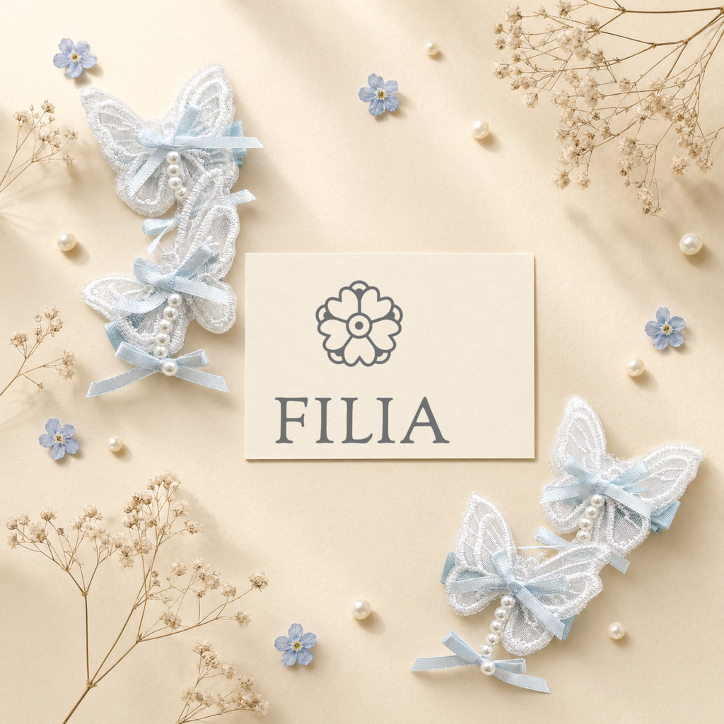 Lace Bow Hair Clip & Hair Tie Collection - product photo 4