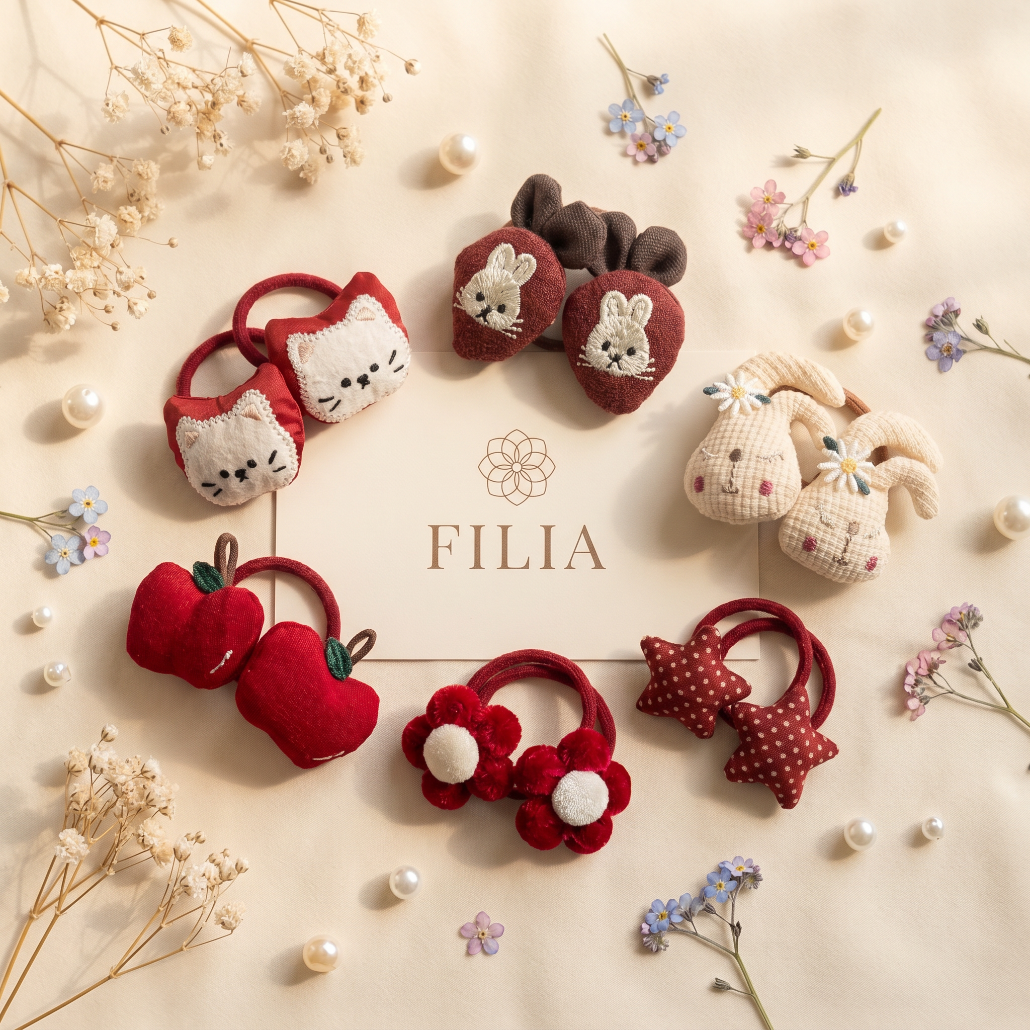 Christmas Holiday Plush Hair Tie Collection - product photo 4