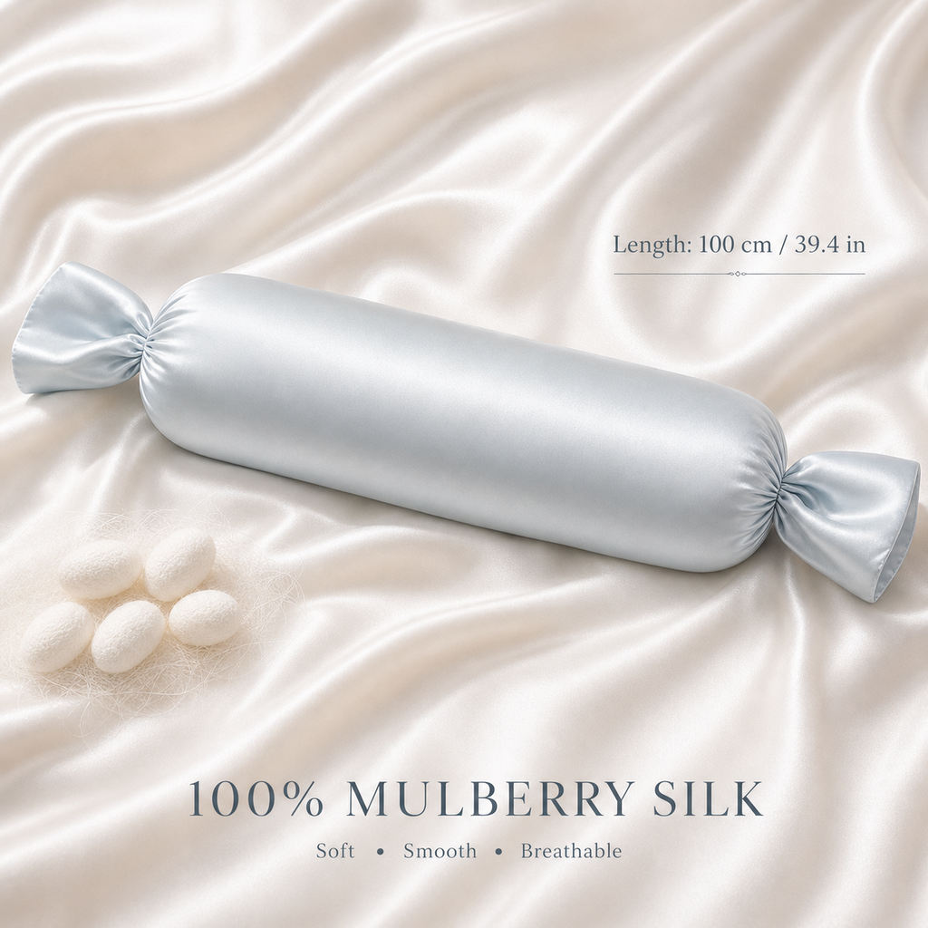 Mulberry silk bolster pillow