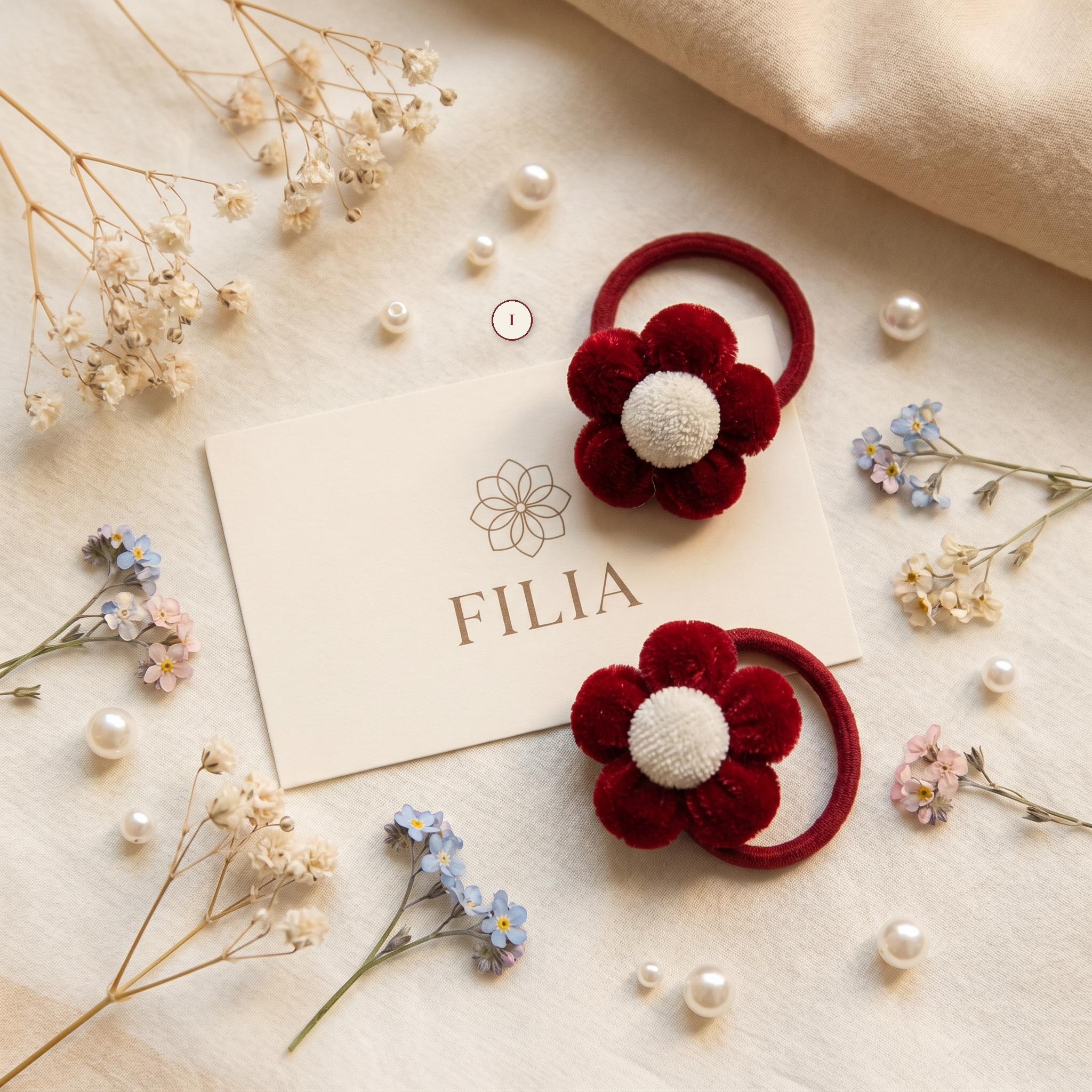 Christmas Holiday Plush Hair Tie Collection - variant 1 (labeled v4 v3)