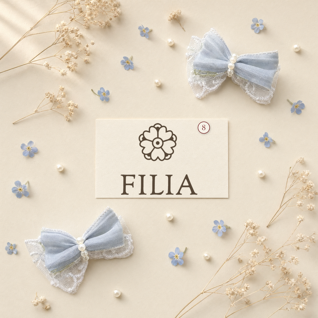 Lace Bow Hair Clip & Hair Tie Collection - variant 8 (labeled v4)