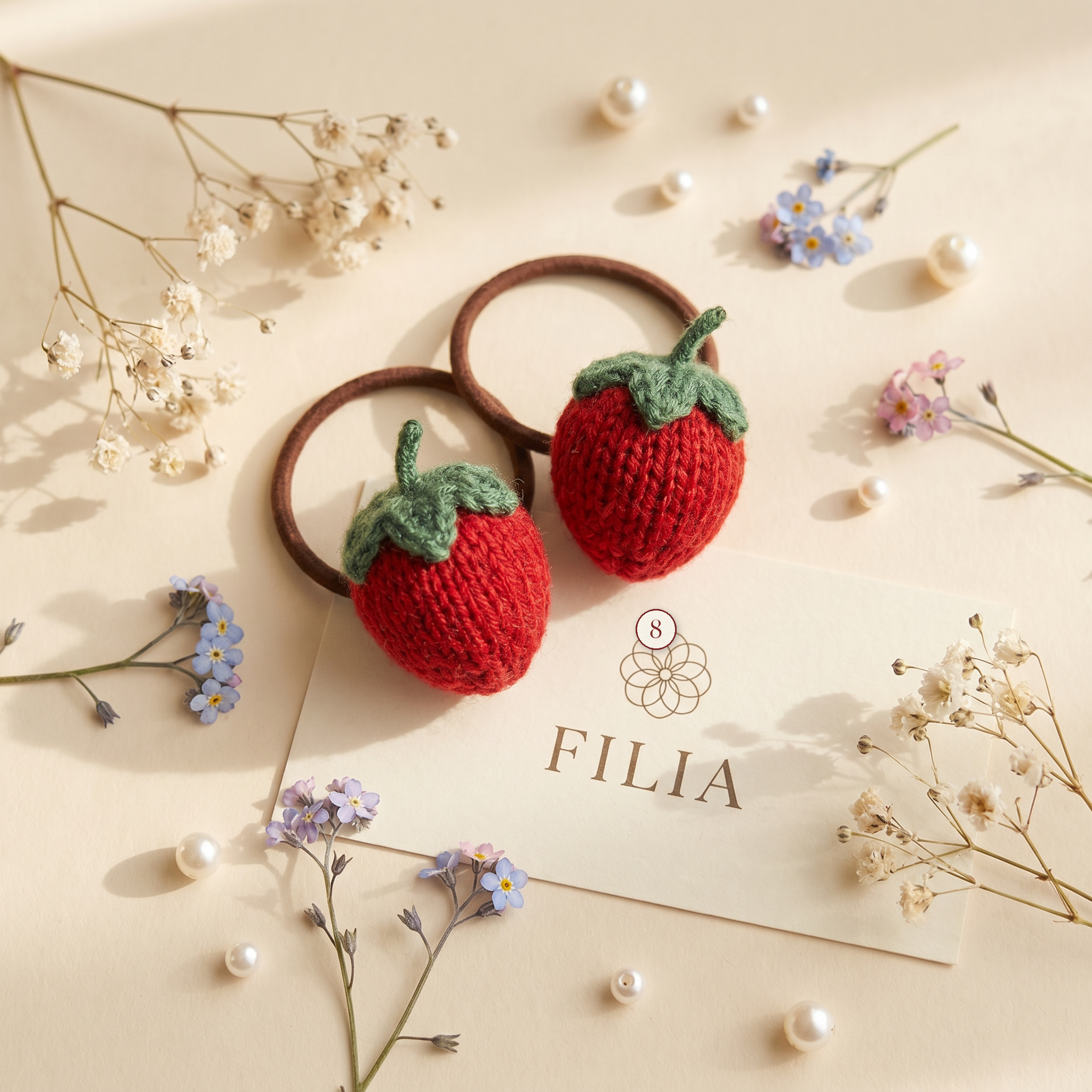 Christmas Holiday Plush Hair Tie Collection - variant 8 (labeled v4 v3)