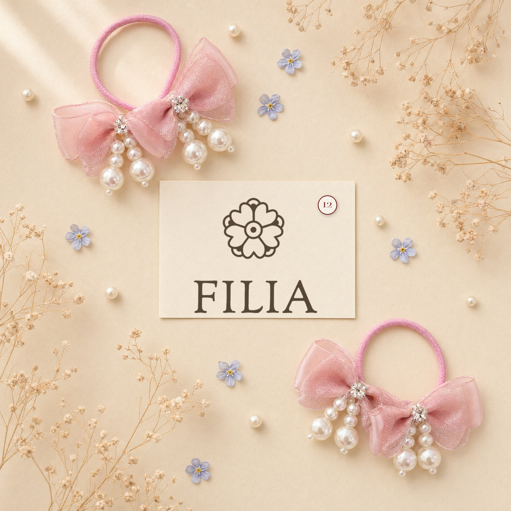 Lace Bow Hair Clip & Hair Tie Collection - variant 12 (labeled v4)