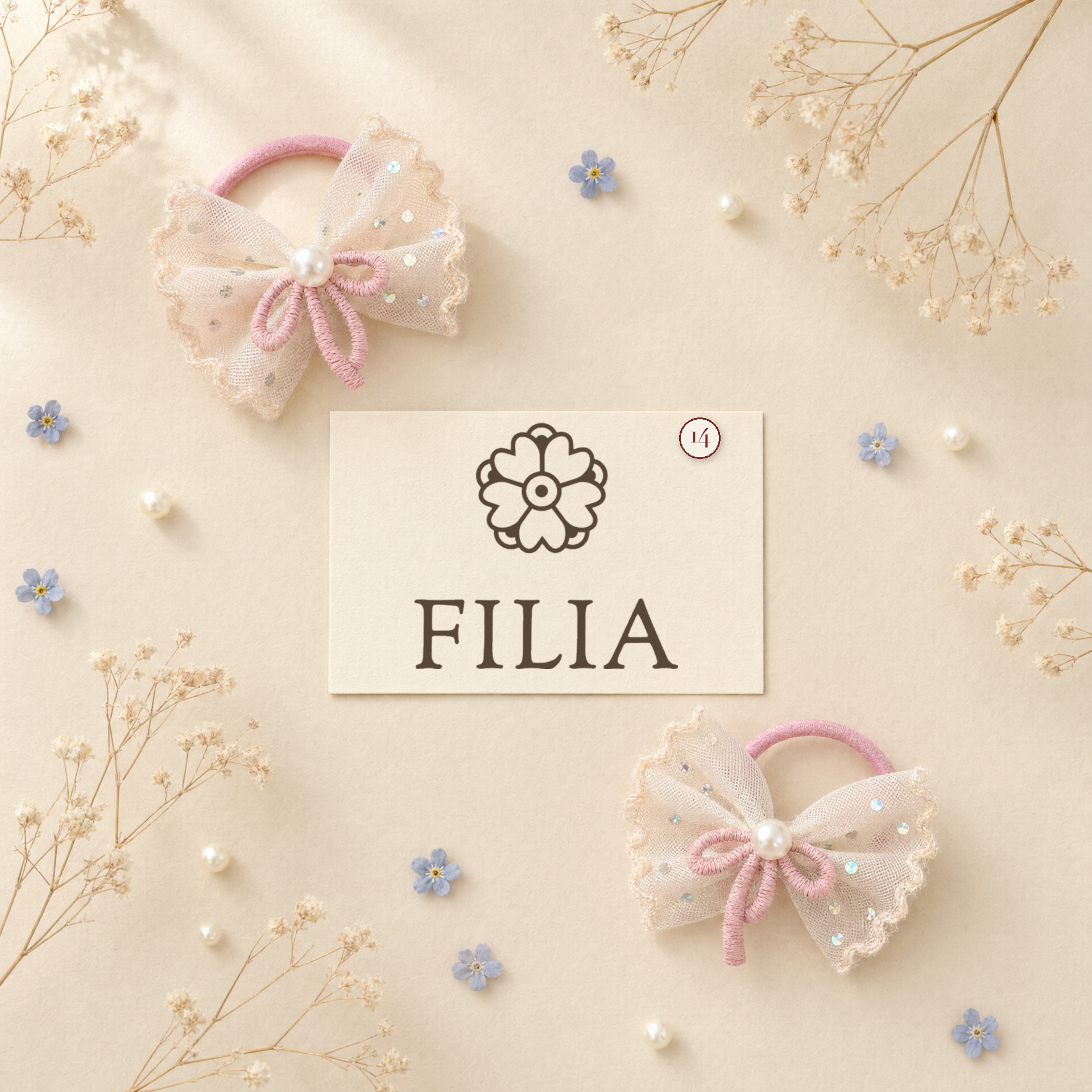 Lace Bow Hair Clip & Hair Tie Collection - variant 14 (labeled v4)