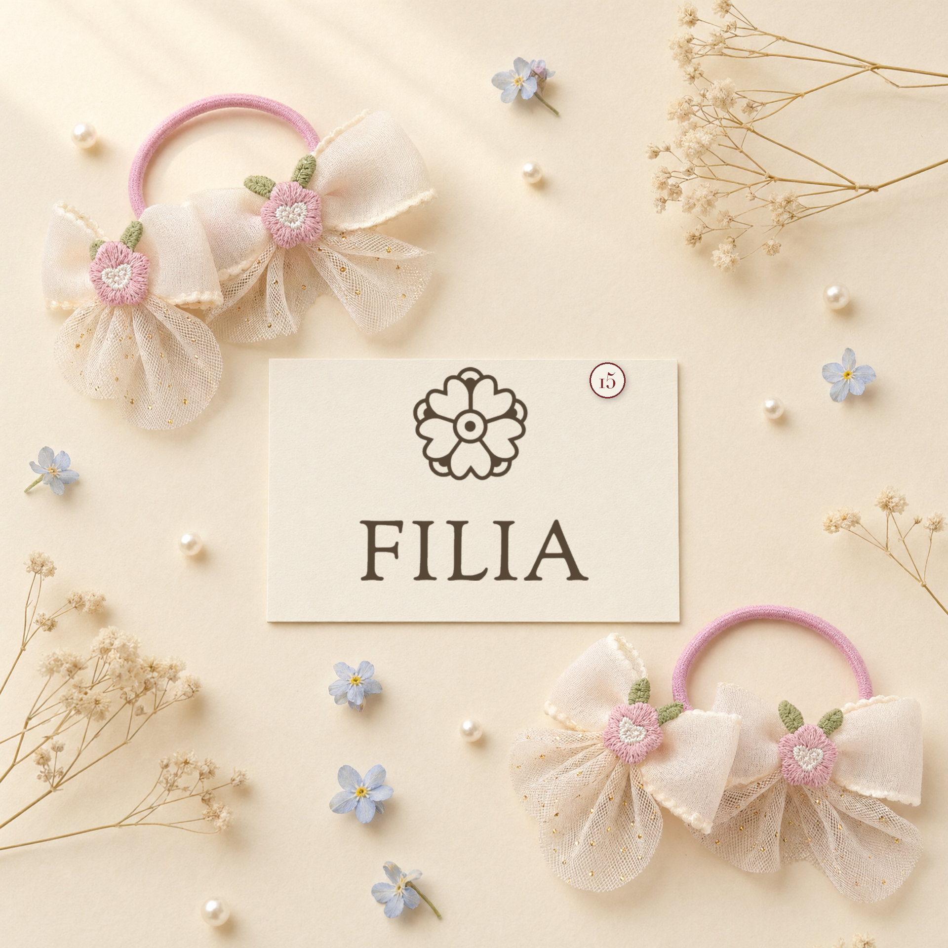 Lace Bow Hair Clip & Hair Tie Collection - variant 15 (labeled v4)