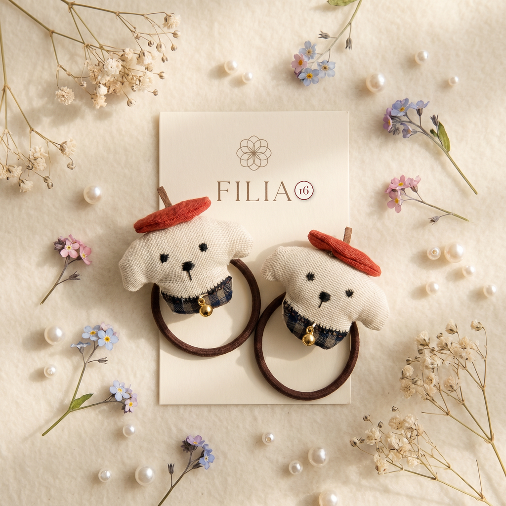 Christmas Holiday Plush Hair Tie Collection - variant 16 (labeled v4)