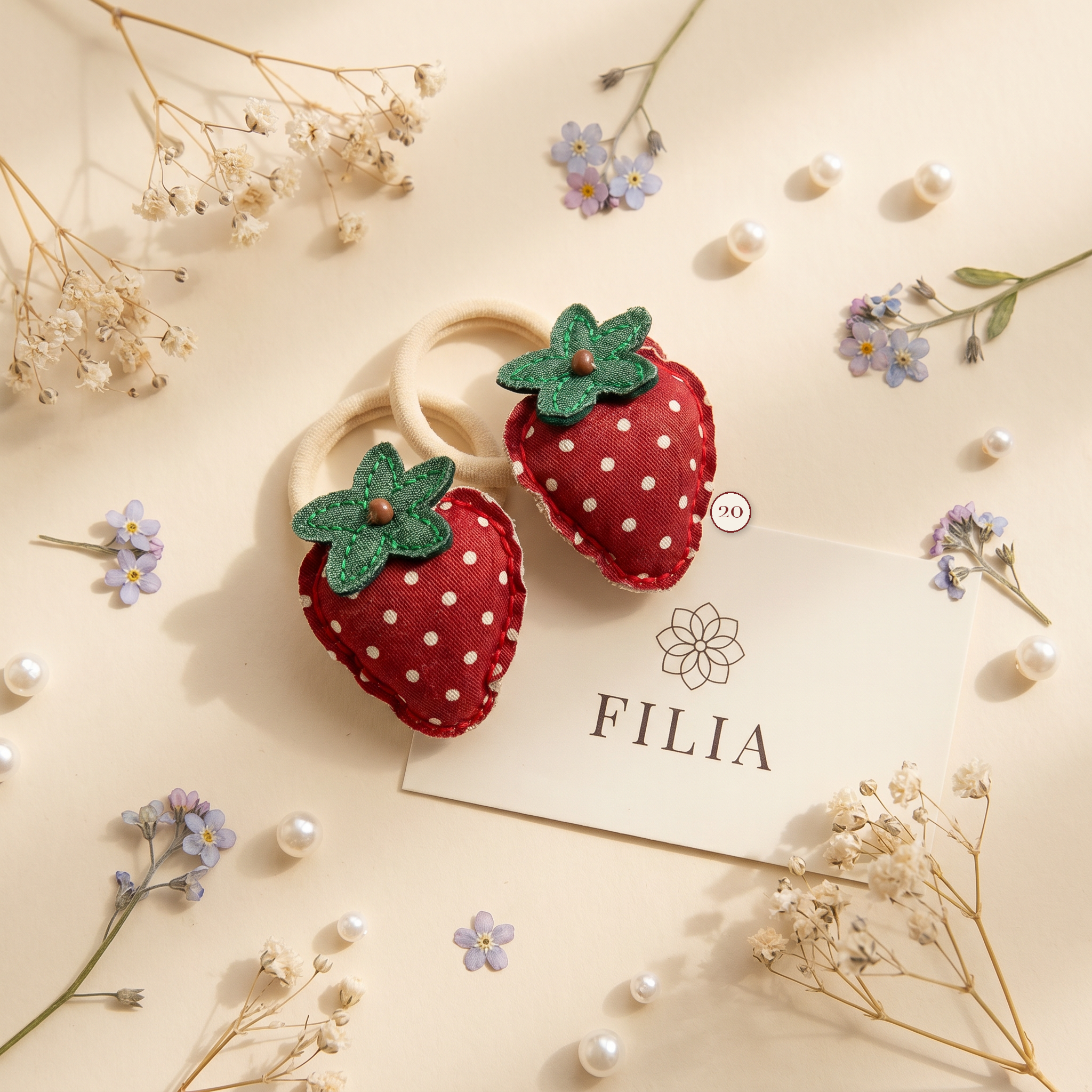 Christmas Holiday Plush Hair Tie Collection - variant 20 (labeled v4 v3)