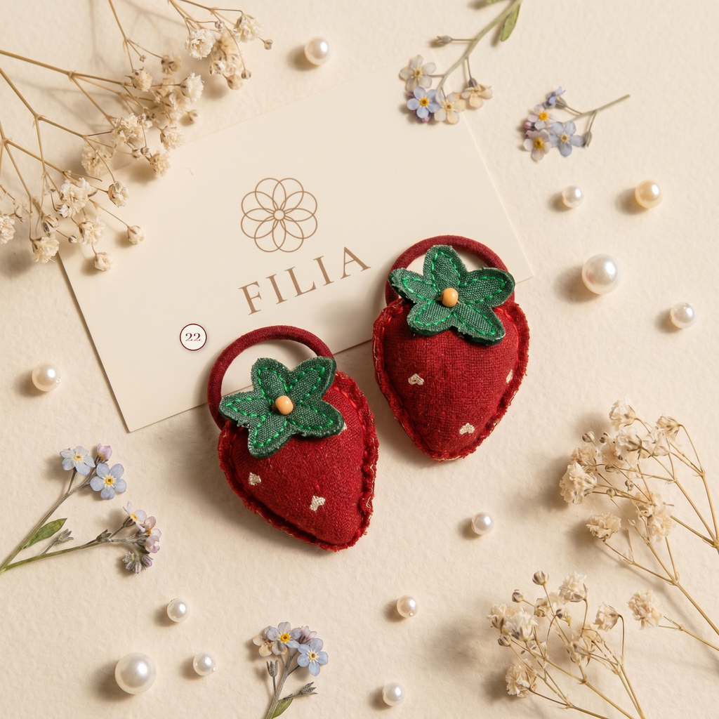 Christmas Holiday Plush Hair Tie Collection - variant 22 (labeled v4 v3)