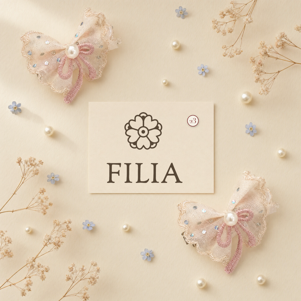Lace Bow Hair Clip & Hair Tie Collection - variant 23 (labeled v4)