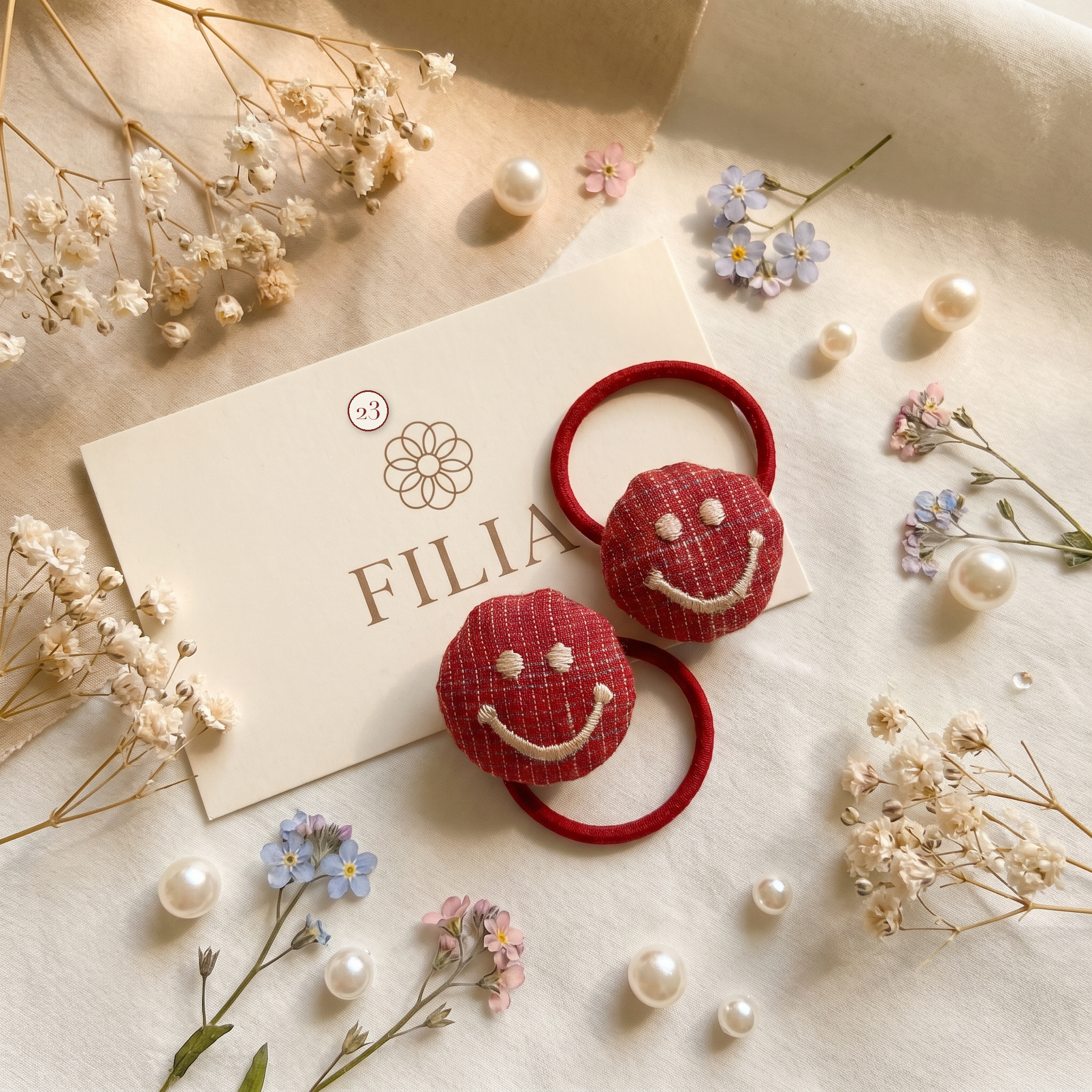Christmas Holiday Plush Hair Tie Collection - variant 23 (labeled v4 v3)