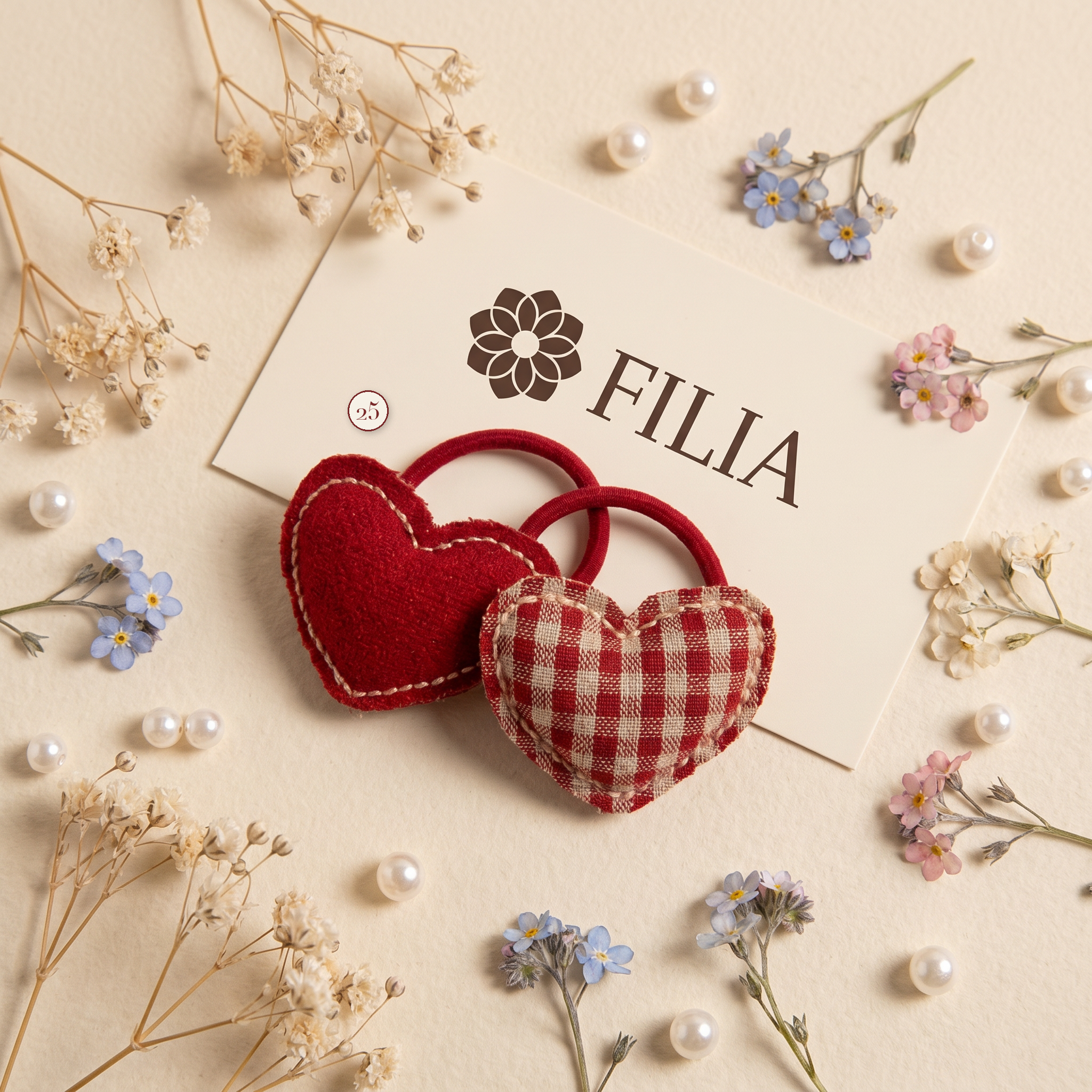 Christmas Holiday Plush Hair Tie Collection - variant 25 (labeled v4 v3)