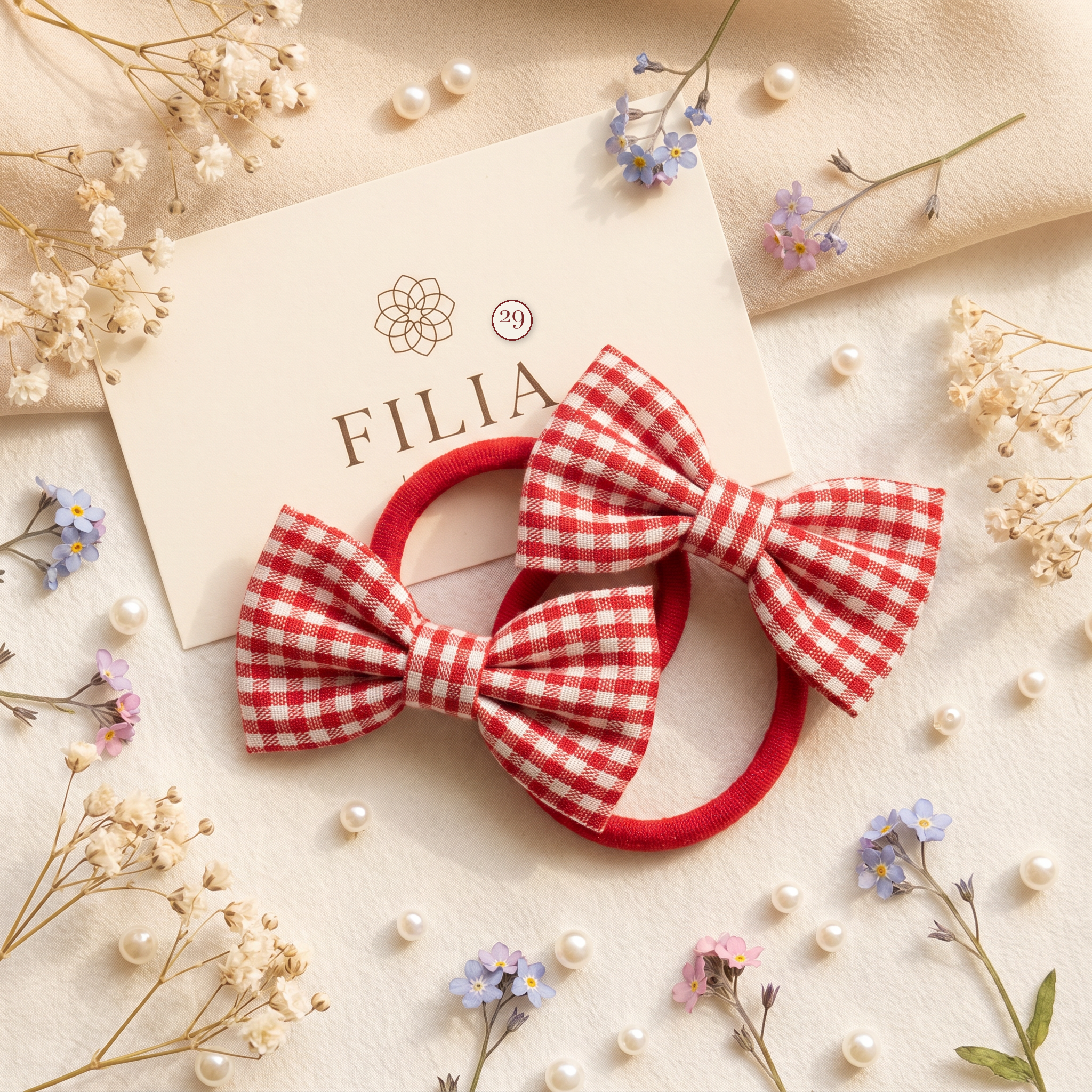 Christmas Holiday Plush Hair Tie Collection - variant 29 (labeled v4 v3)
