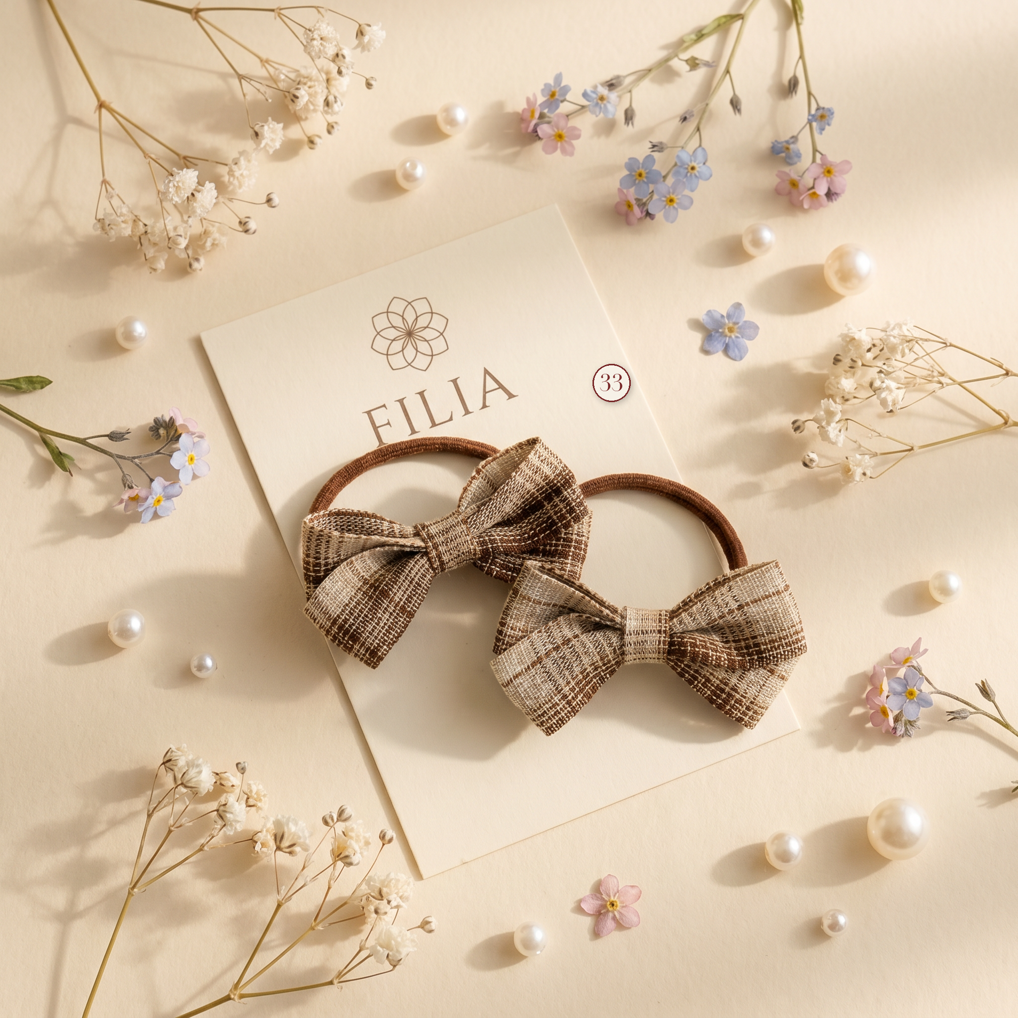 Christmas Holiday Plush Hair Tie Collection - variant 33 (labeled v4)