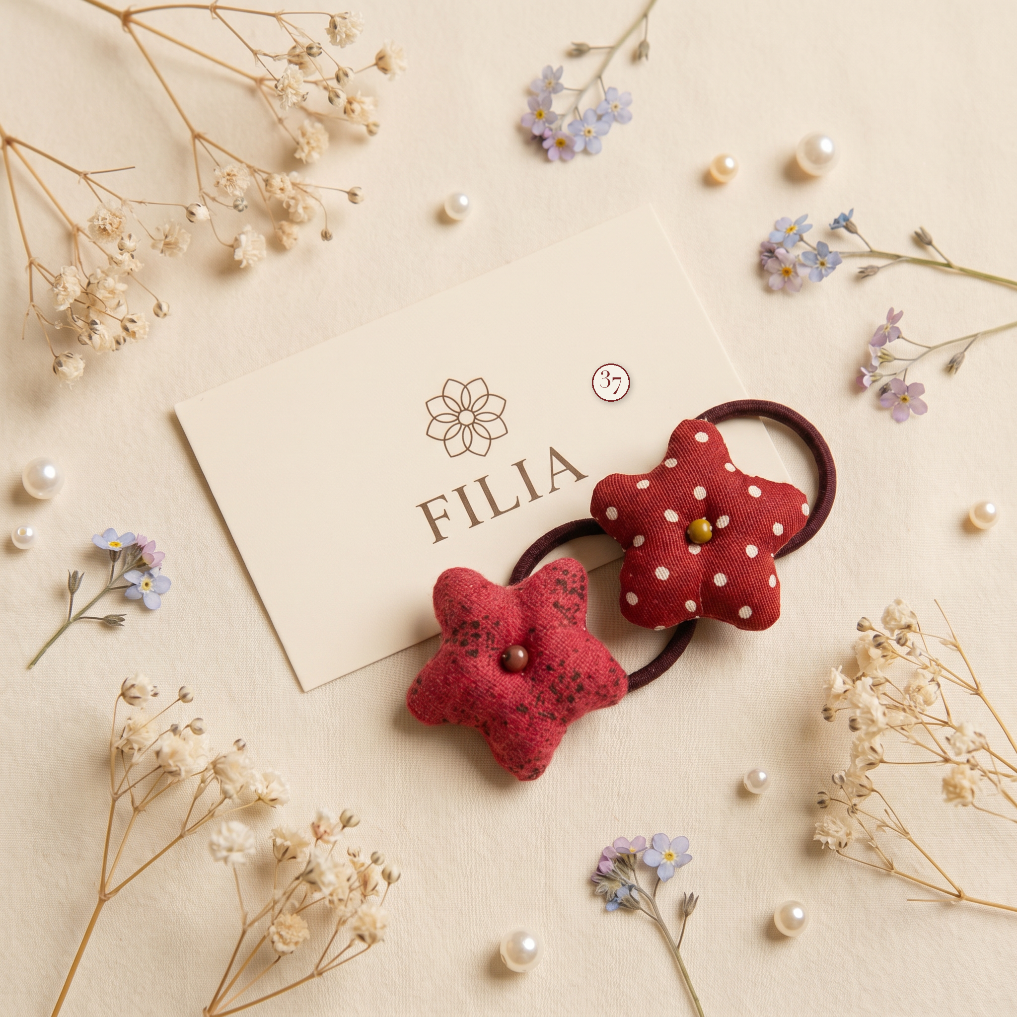 Christmas Holiday Plush Hair Tie Collection - variant 37 (labeled v4)